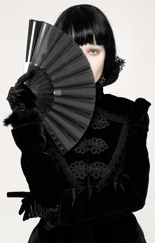 Éventail noir à pointes (spike)