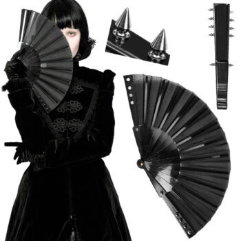 Éventail noir à pointes (spike) Éventail noir à pointes (spike)