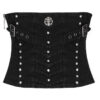 Corset sous-poitrine en jeans à clous et tête de mort Corset sous-poitrine en jeans à clous et tête de mort