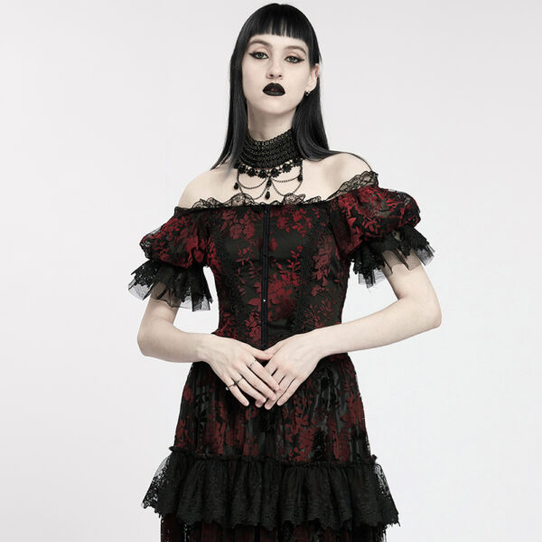 Collier en broderies à perles et chaînes Collier en broderies à perles et chaînes