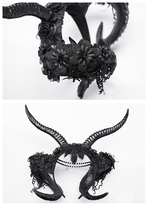 Diadème à chaînes et cornes de démon Diadème à chaînes et cornes de démon