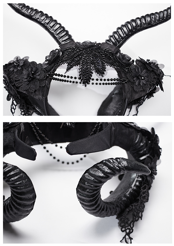 Diadème à chaînes et cornes de démon Diadème à chaînes et cornes de démon