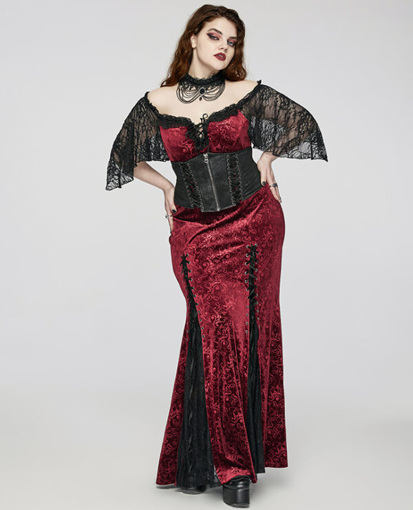 Collier diadème en broderie et chaînes Collier diadème en broderie et chaînes