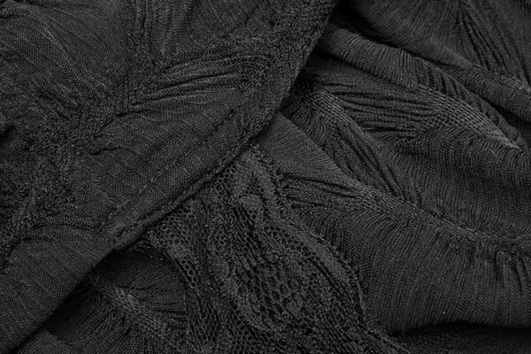 Cape voile réversible à dentelle