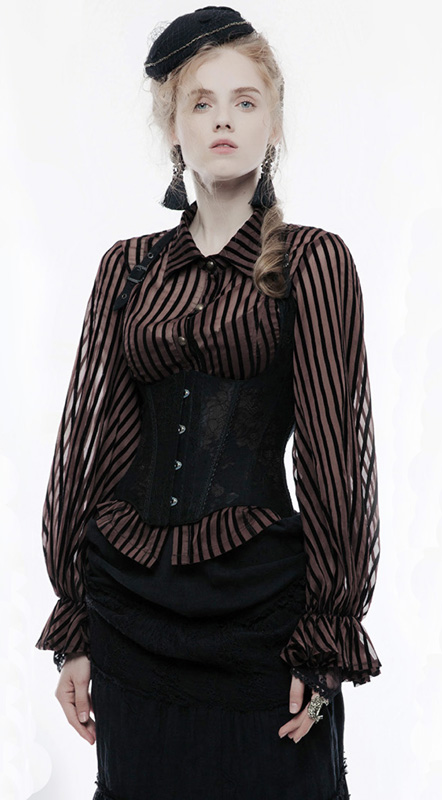 Corset gilet à bretelles et dentelle Noir Corset gilet à bretelles et dentelle Noir