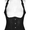 Corset gilet à bretelles et dentelle Noir Corset gilet à bretelles et dentelle Noir