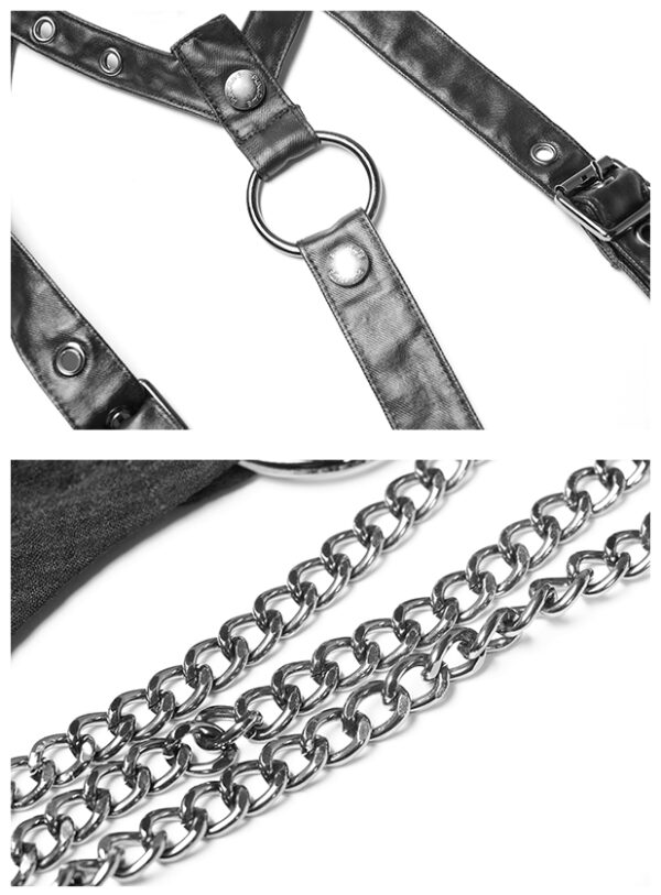 Cape harnais guerrière à chaînes Cape harnais guerrière à chaînes