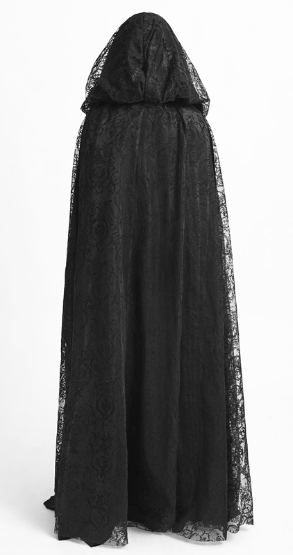 Cape réversible en velours et dentelle