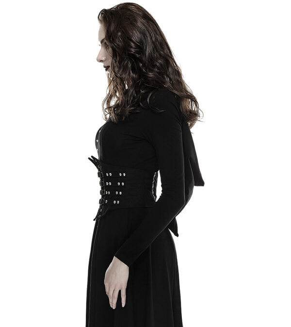 Ceinture corset en cuir végan à sangles Noir Ceinture corset en cuir végan à sangles Noir