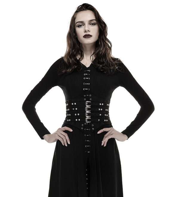 Ceinture corset en cuir végan à sangles Noir Ceinture corset en cuir végan à sangles Noir