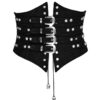 Ceinture corset en cuir végan à sangles Noir Ceinture corset en cuir végan à sangles Noir