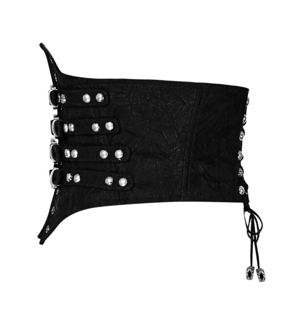 Ceinture corset en cuir végan à sangles Noir Ceinture corset en cuir végan à sangles Noir