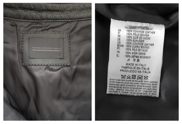 Jupe perfecto en cuir Diesel Black Gold