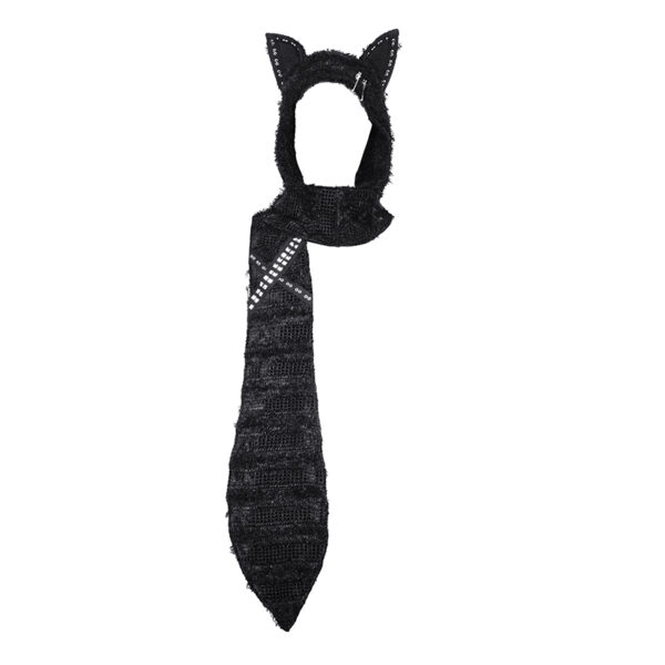Bonnet écharpe à oreilles de chat et clous