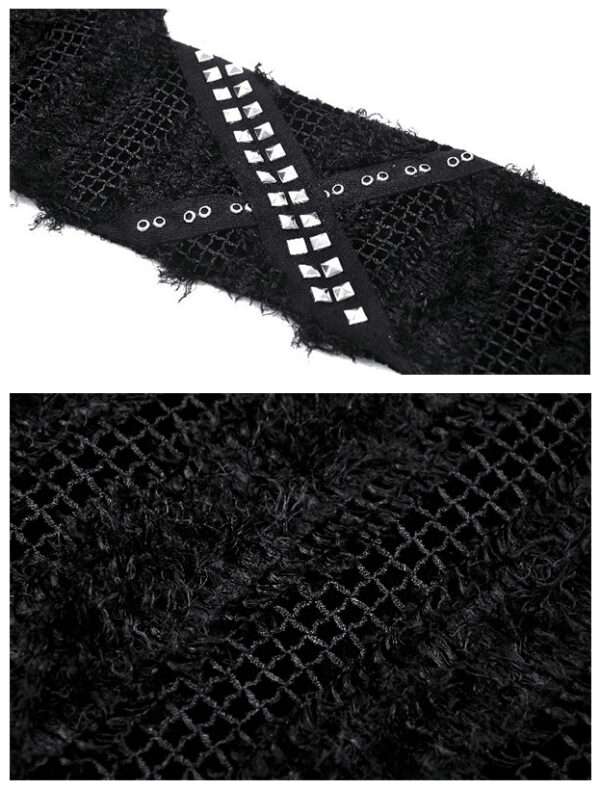 Bonnet écharpe à oreilles de chat et clous