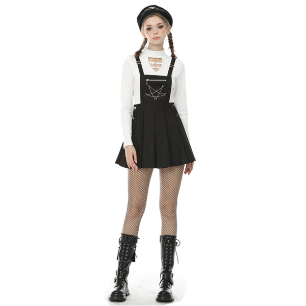 Jupe salopette à pentacle en chaîne