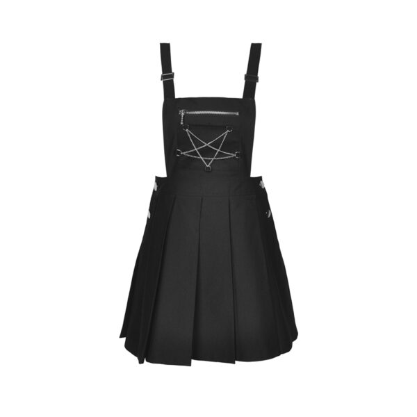Jupe salopette à pentacle en chaîne