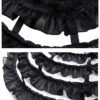 Jupon cerceau à volants façon crinoline