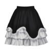Jupe gothique lolita à volants et coeur