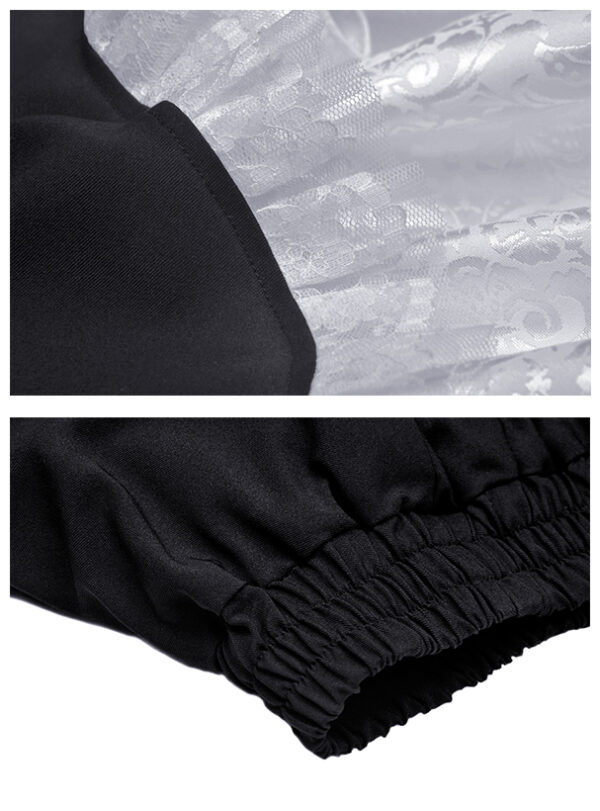 Jupe gothique lolita à volants et coeur