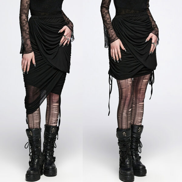 Jupe crayon froncée transformable