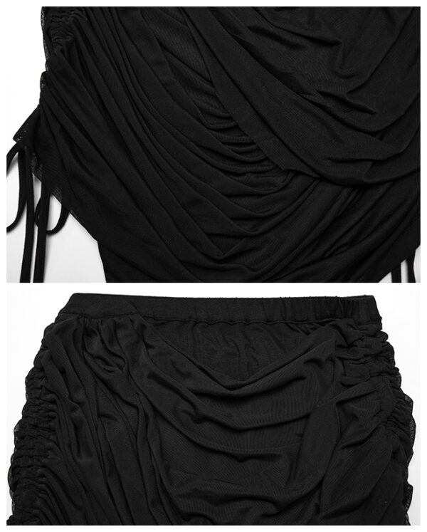 Jupe crayon froncée transformable