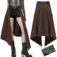 Demi jupe steampunk ceinture Punk Rave OQ-380-CO.