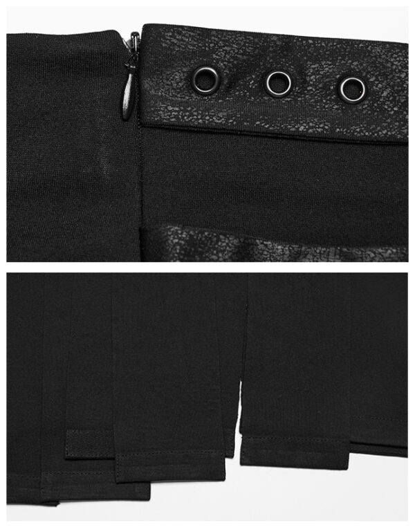 Jupe longue multi fentes effet lambeaux