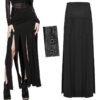 Jupe longue multi fentes effet lambeaux