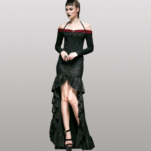 Jupe de mariée à traîne en satin et dentelle Jupe de mariée à traîne en satin et dentelle