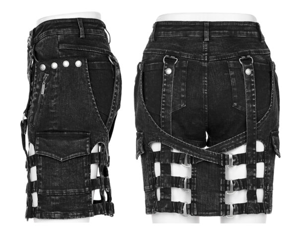 Short en jeans avec jupe cage amovible Short en jeans avec jupe cage amovible