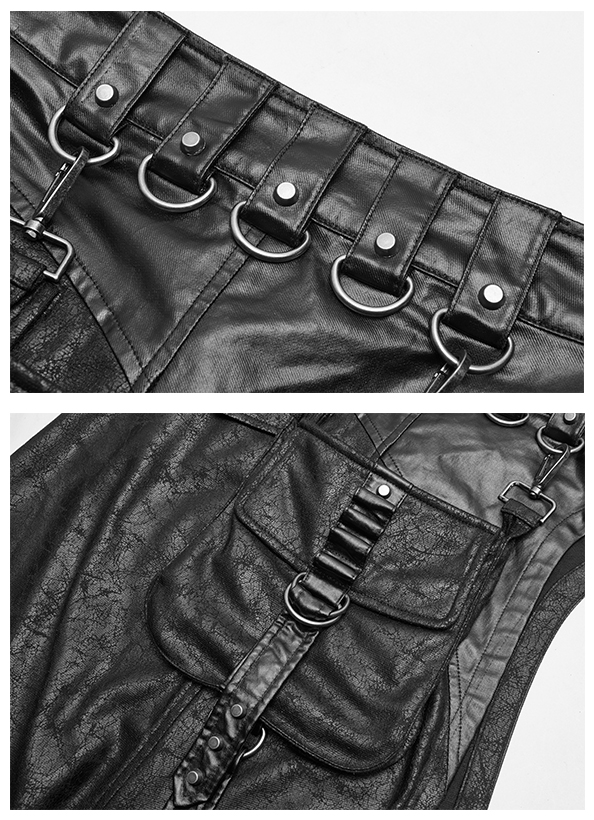 Surjupe warrior en cuir végan craquelé Surjupe warrior en cuir végan craquelé