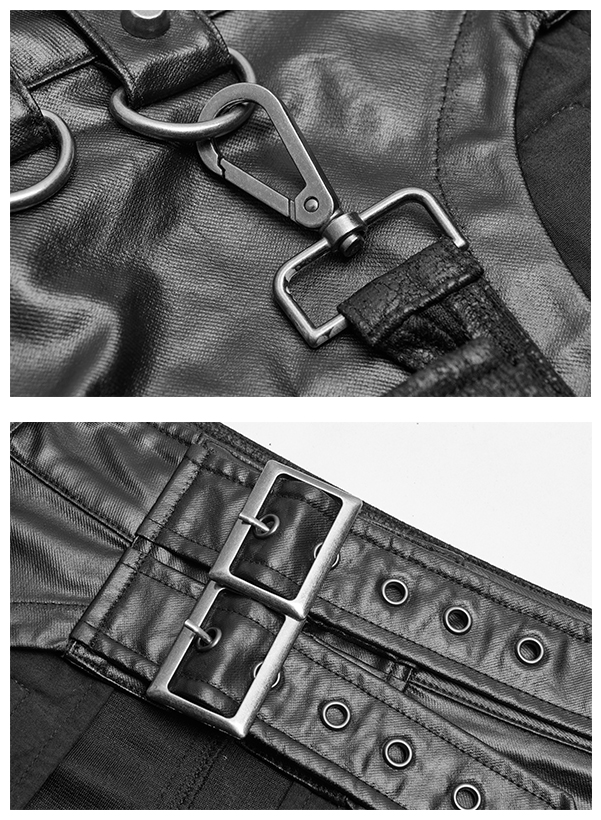 Surjupe warrior en cuir végan craquelé Surjupe warrior en cuir végan craquelé