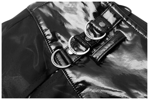 Short jupe en vinyle et voilage