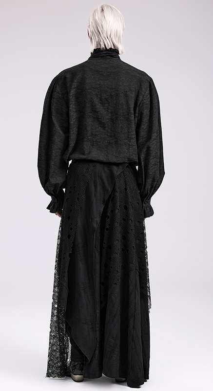 Jupe longue à résille destroy