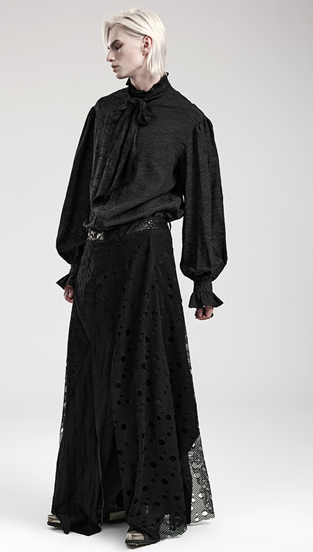 Jupe longue à résille destroy