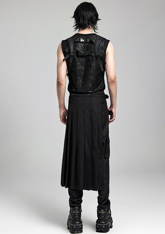 Demi jupe plissée à sangles Demi jupe plissée à sangles