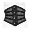Corset serre-taille en résille à bandes