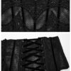 Corset serre-taille en résille brodée