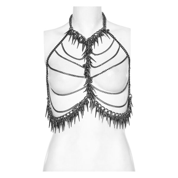 Harnais en chaînes à pointes