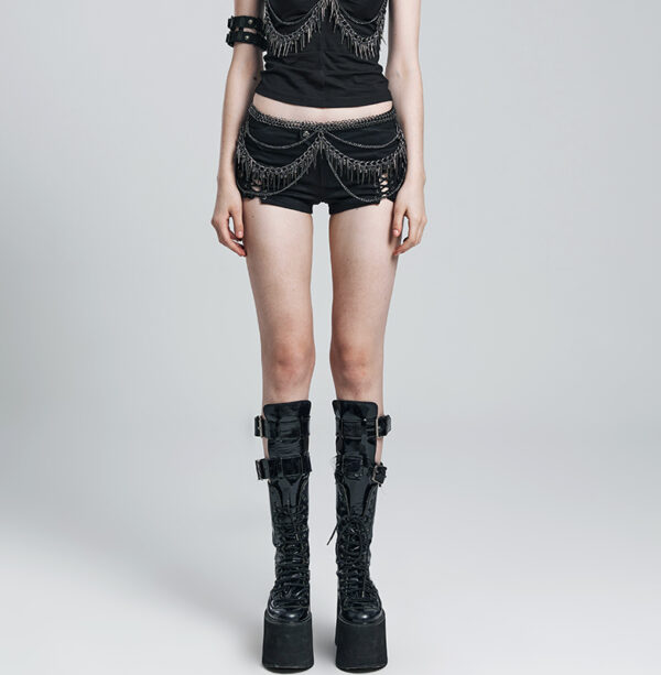 Ceinture bijou en chaînes à pointes Ceinture bijou en chaînes à pointes