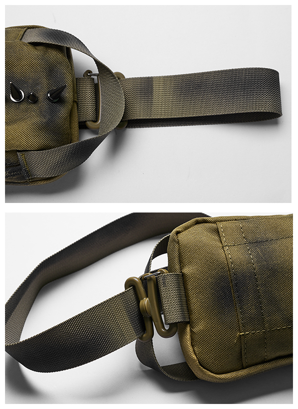 Sac banane à pointes métalliques Kaki Sac banane à pointes métalliques Kaki