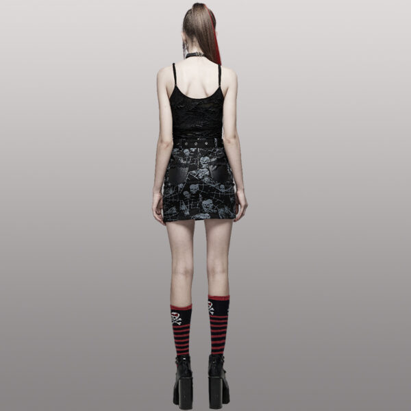 Débardeur destroy à tête de mort