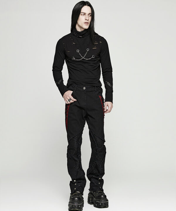 T-shirt déchiré à chaînes