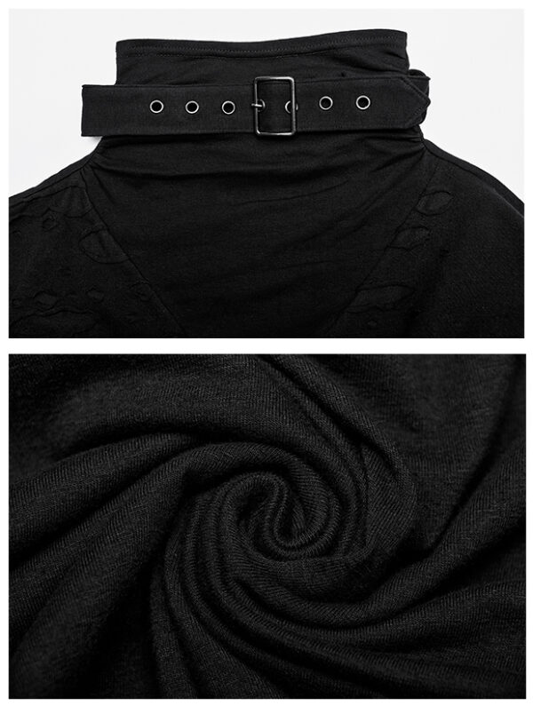 T-shirt déchiré à chaînes