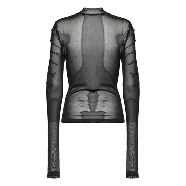 Haut en voilage à fronces et broderie Haut en voilage à fronces et broderie