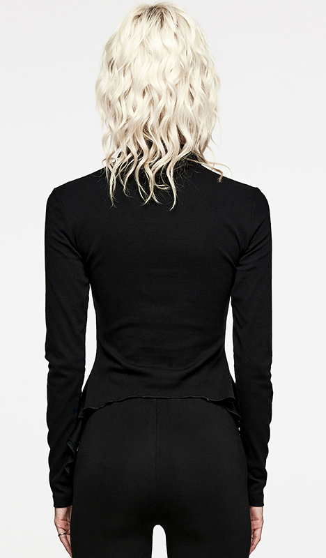 T-shirt à pentacle découpé et cycle lunaire