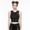 Haut en dentelle avec croix brodée
