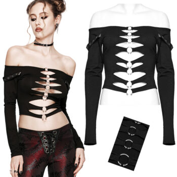 Haut à découpes et piercings Haut à découpes et piercings