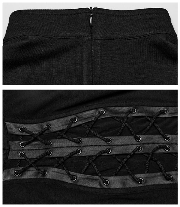 Crop top à voilage et laçages